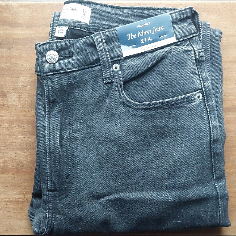 Abercrombie & Fitch Dark Gray Relaxed Men's Jeans